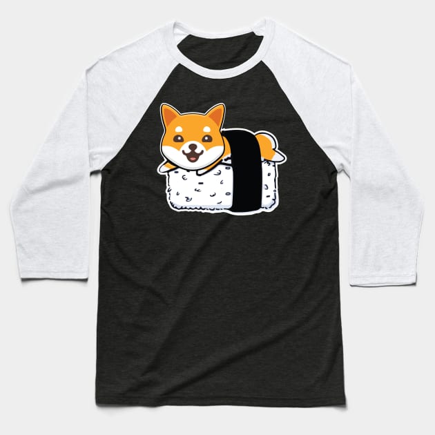 Shiba inu sushi doge doggo meme Baseball T-Shirt by franzaled